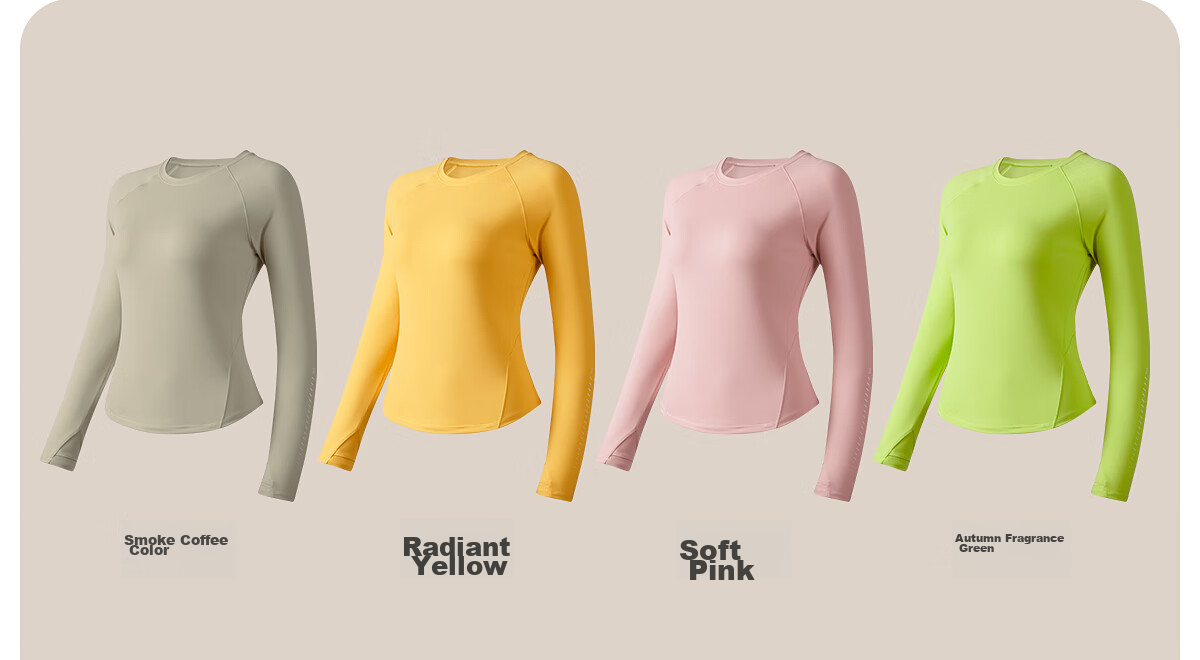 361° Sports Top, Yoga Wear, Women's Long-Sleeve T-Shirt, Autumn Quick-Dry Shirt, Loose-Fitting Running And Fitness Wear for Wome 37