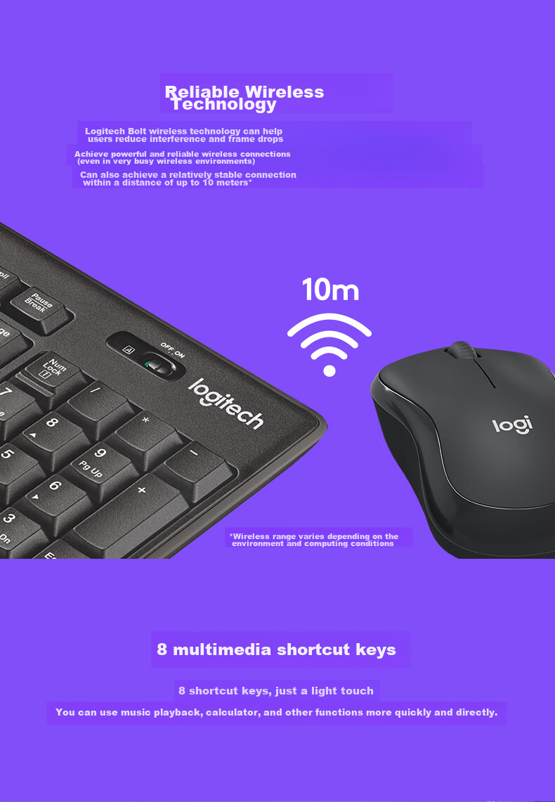 Logitech MK620 Commercial Wired Keyboard And Mouse Set, Quiet Keyboard, Office Mouse And Keyboard, Full-Size Design, Type-C Cable, 2-Year Warranty 8