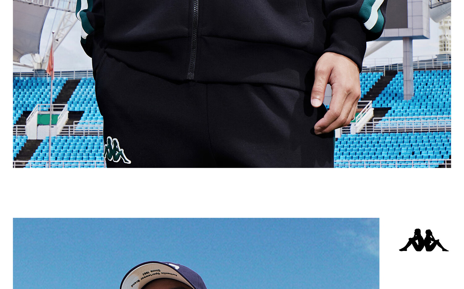 Kappa Back-To Spring And Autumn 2026 New Sports Jacket for Men, Casual Color-Block Knit Cardigan for Women K0E52WK01D 25