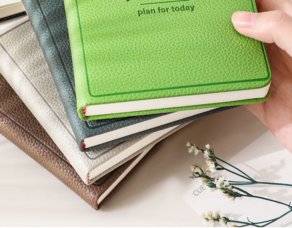Faramon Daily Planner, Portable Mini Pocket Notebook, Square Notepad, Stylish Time Management, Self-Discipline Check-In Schedule Book, Thickened Work And Study Journal, Gray 2