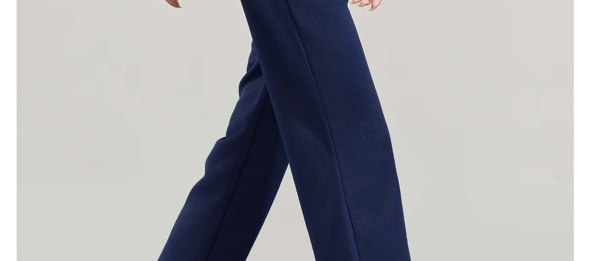 PinCai Women's Sports Pants Simple Solid Color Loose Straight Leg Elastic Waist Casual Pants P12KK5812 31