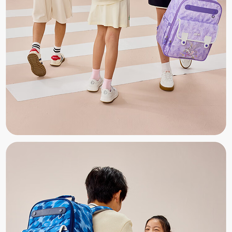 UEK Elementary School Backpack for Boys And Girls, Lightweight Spine-Protecting And Load-Reducing Children's Backpack with Large Capacity, Small Dinosaur Desig 25