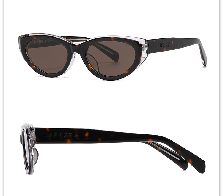 Prsr [Qianjin Frame] Celebrity-Style Sunglasses, High-End Retro Cat-Eye Sun Protection Glasses PS3062-B 14