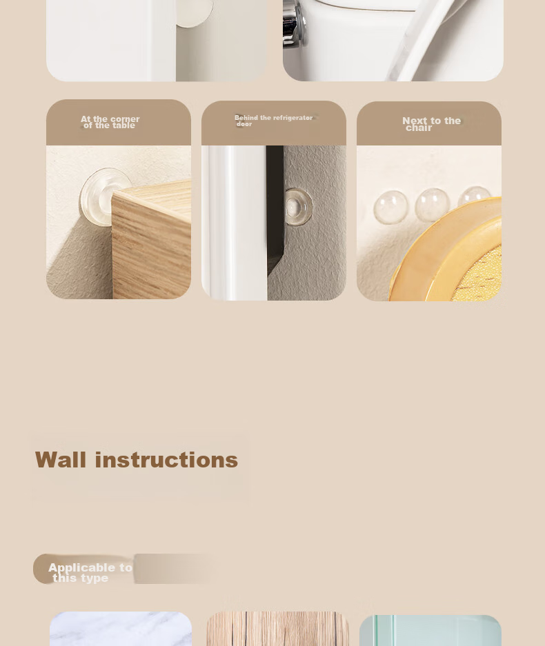 Deli [Lowest Price Online], High-Elasticity Rubber Anti-Collision Particles, Refrigerator Stickers, Anti-Collision Pads, Anti-Collision Stickers, 13mm*5.5mm, 20 Pieces/bag, Soft Anti-Bump, JF117 11