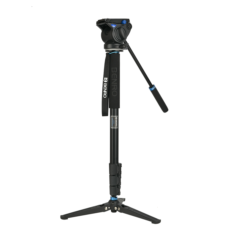 Benro A35FDS4 Aluminum Alloy Photography And Videography Hydraulic Head, Monopod with Tripod Support, Tripod Base Set