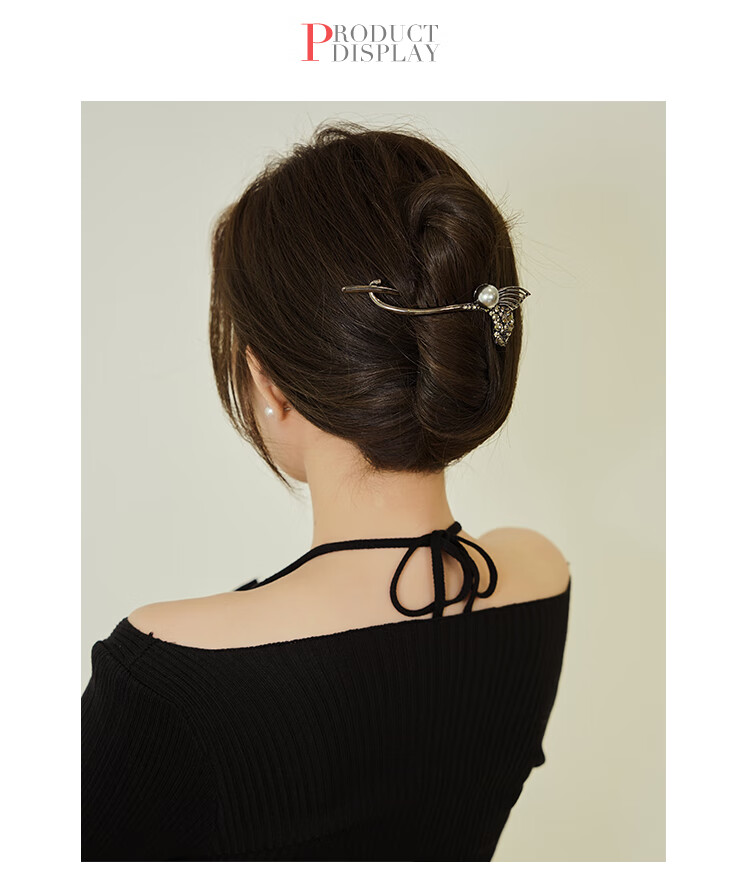 CHIMERA [You'll Always Have Me] Fish Tail Hair Clip, High-End Hairpin, Back of Head Twist Clip, Hair Accessory, Birthday Gift for Wome 9