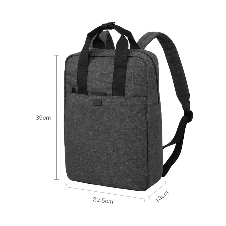 LEXON Backpack 14-Inch Laptop Bag for Men And Women, Water-Resistant Single Compartment Casual Schoolbag Light Gray 1
