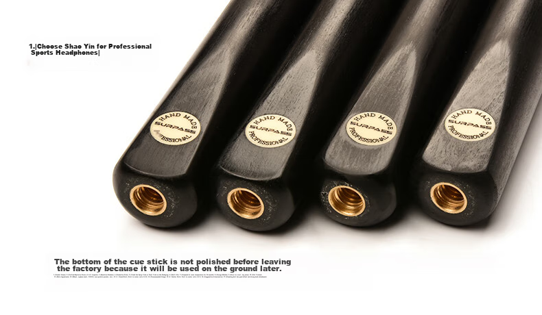 Jianying Billiard Cue, Chinese Black Eight 8-Ball Cue, Small Tip Straight Cue, Chaoyue Series Red Lotus 3