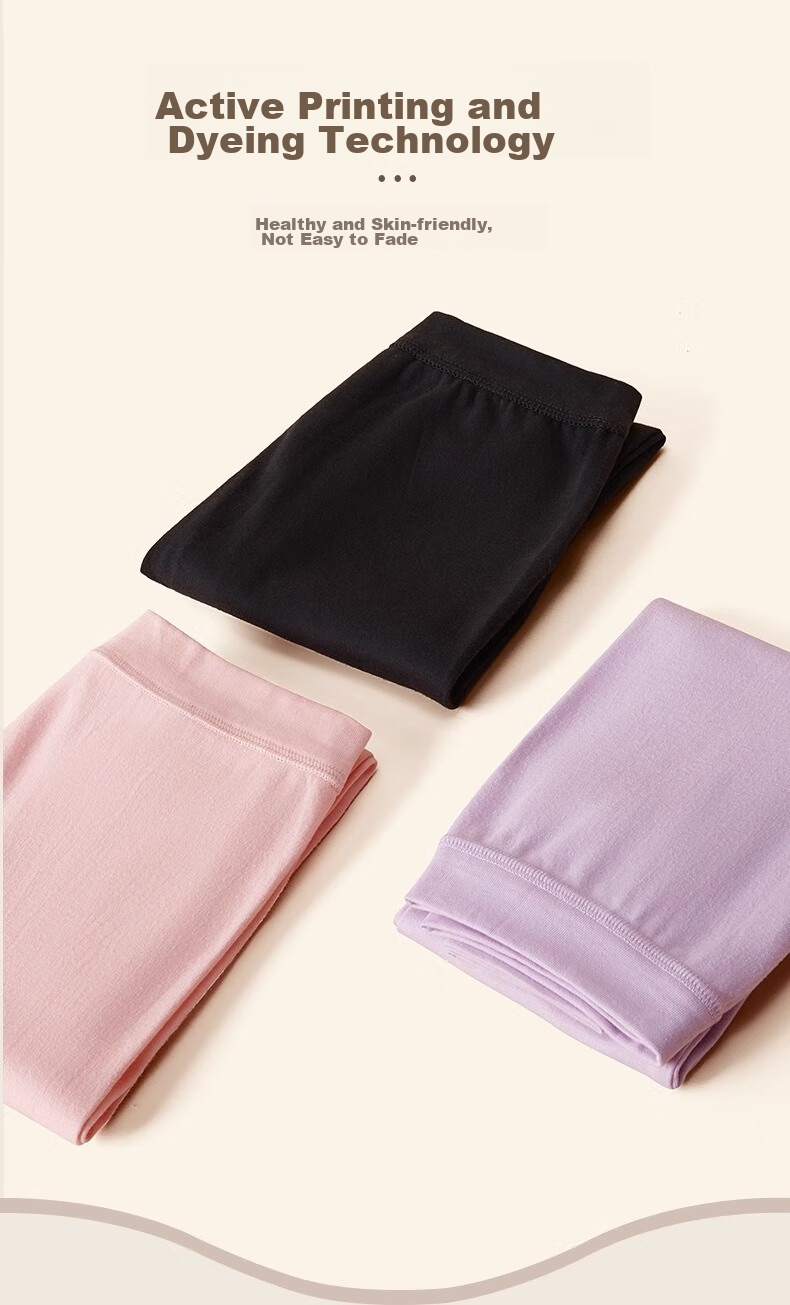LangSha Women's Thermal Underwear, Pure Cotton, Antibacterial, Anti-Mite, Thin, Long Johns, Warm Autumn And Winter Cotton Pants, Base Layer, Women's Autumn Top And Bottom 7