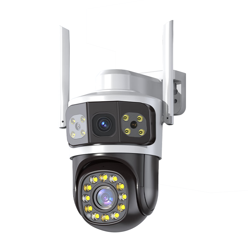 Boorgeel High-Definition Camera for Home And Outdoor Use, Waterproof AI Surveillance System with 360-Degree Coverage, Night Vision, WiFi Dome Camera for Rural Areas, Outdoor Yards, Wide-Angle Panoramic View, Remote Mobile Phone Access
