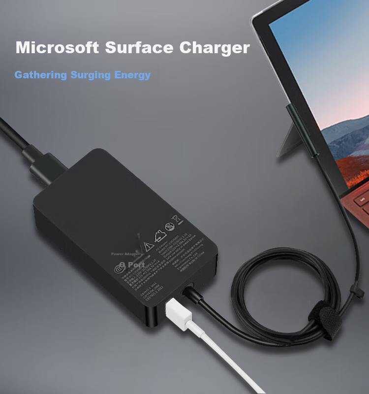 Youpin Microsoft Surface Charger Cable Compatible with Laptops/Books/Pro7/6/5/4GO Tablets, PD Power Adapter, Type-C to Magnetic Fast Charging 1