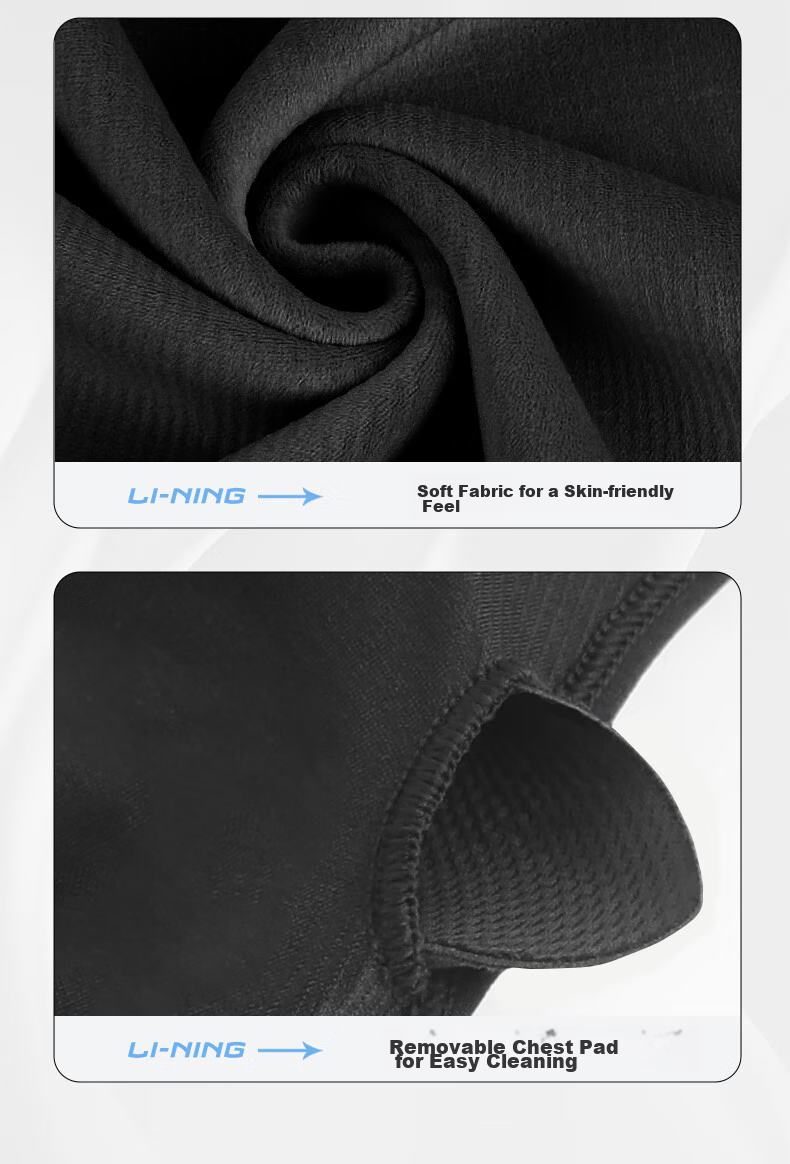 Li-Ning Women's Sports Bra, Yoga Fitness Bra with Medium Support, Quick-Drying Breathable Vest for Running, Brown Color, XL Size 10