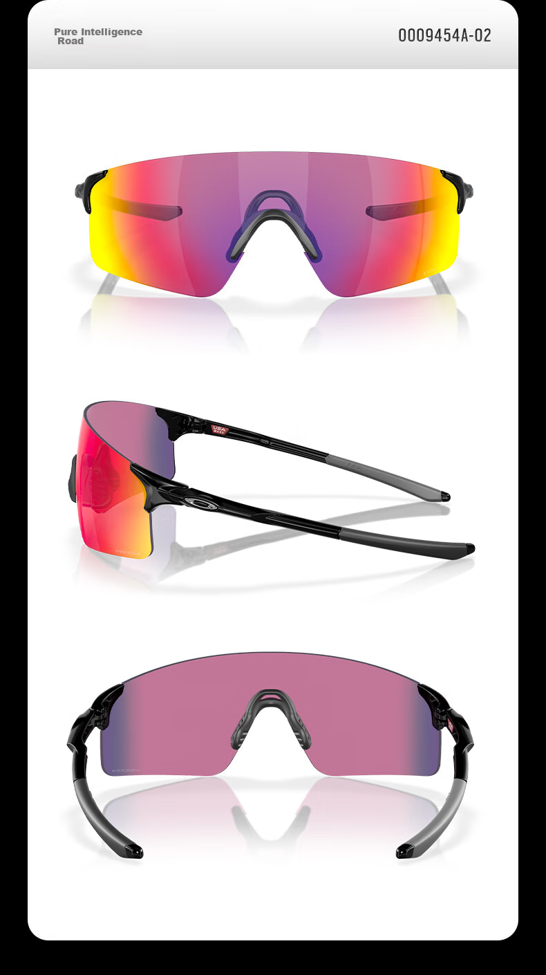 OAKLEY Cycling Glasses, Goggles, Sunglasses EVZERO BLADES, Sports Running Windproof Sunglasses 9454A 8