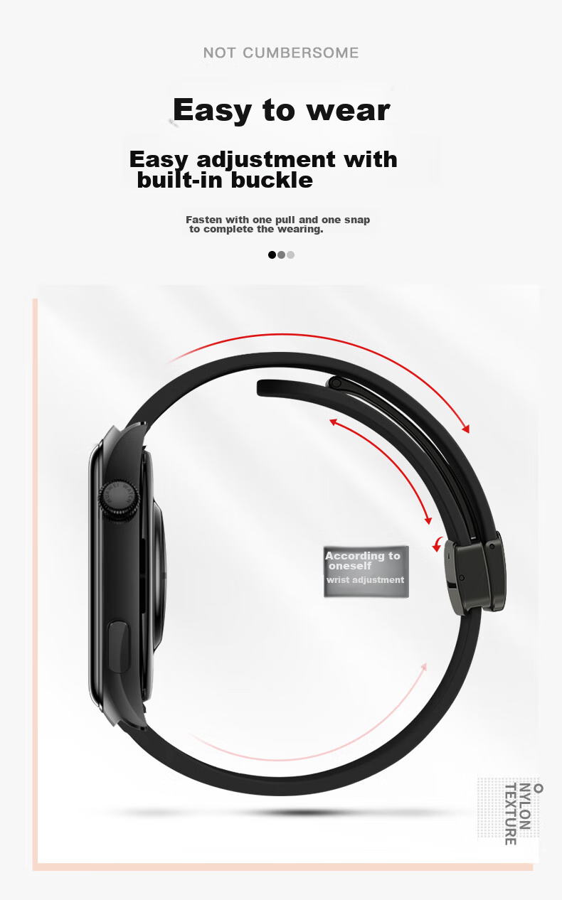 Weiqiantu [Magnetic Silicone] Compatible with Huawei GT7/GT6/GT5/Pro Watch Band, Watch6/6pro/Watch5/Buds2/GT4/3 Silicone Strap, Extraordinary Master 2 Men's Style 3