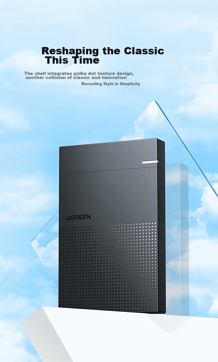 UGREEN USB3.0 External Hard Drive Enclosure, 2.5-Inch Portable Hard Drive Case, Compatible with Laptop And Desktop Computers, SATA Interface for SSD And Mechanical Hard Drives 3
