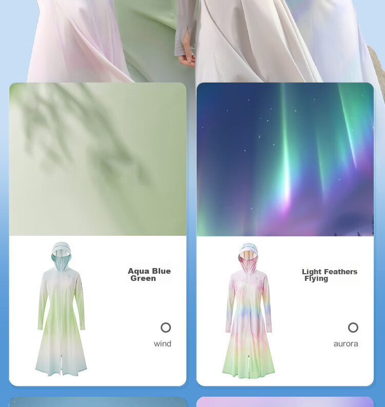 BOSIDENG National Standard Sun Protection Clothing for Women, Extra Long Style, Cool And Breathable, Full Body UV Protection, Slim Fit, Heightening Effect, Travel Jacket 18