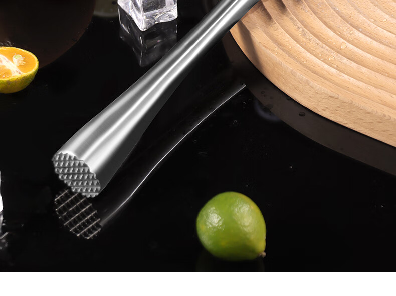 BJ Stainless Steel Ice Crusher Hammer, Ice Breaker, Juicer Stick, Shaker Cup Muddler, Lemon Tea Tool, Ice Crusher Hammer, 26cm Long Versio 5