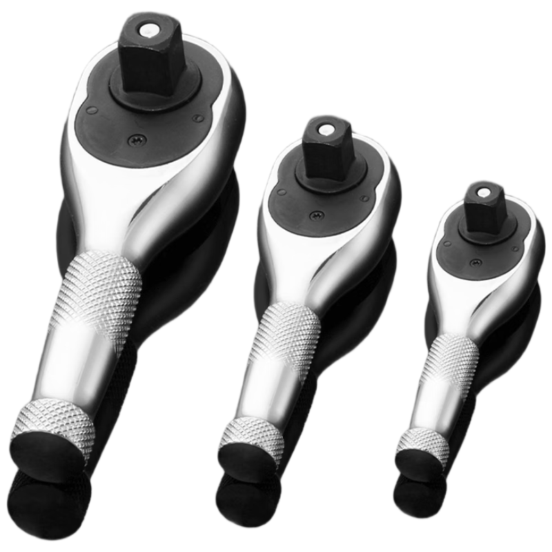Kuanteng Mini Ratchet Wrench Small Quick Short Handle Ratchet Wrench Bidirectional Large Medium Small Fly Socket Wrench Tool