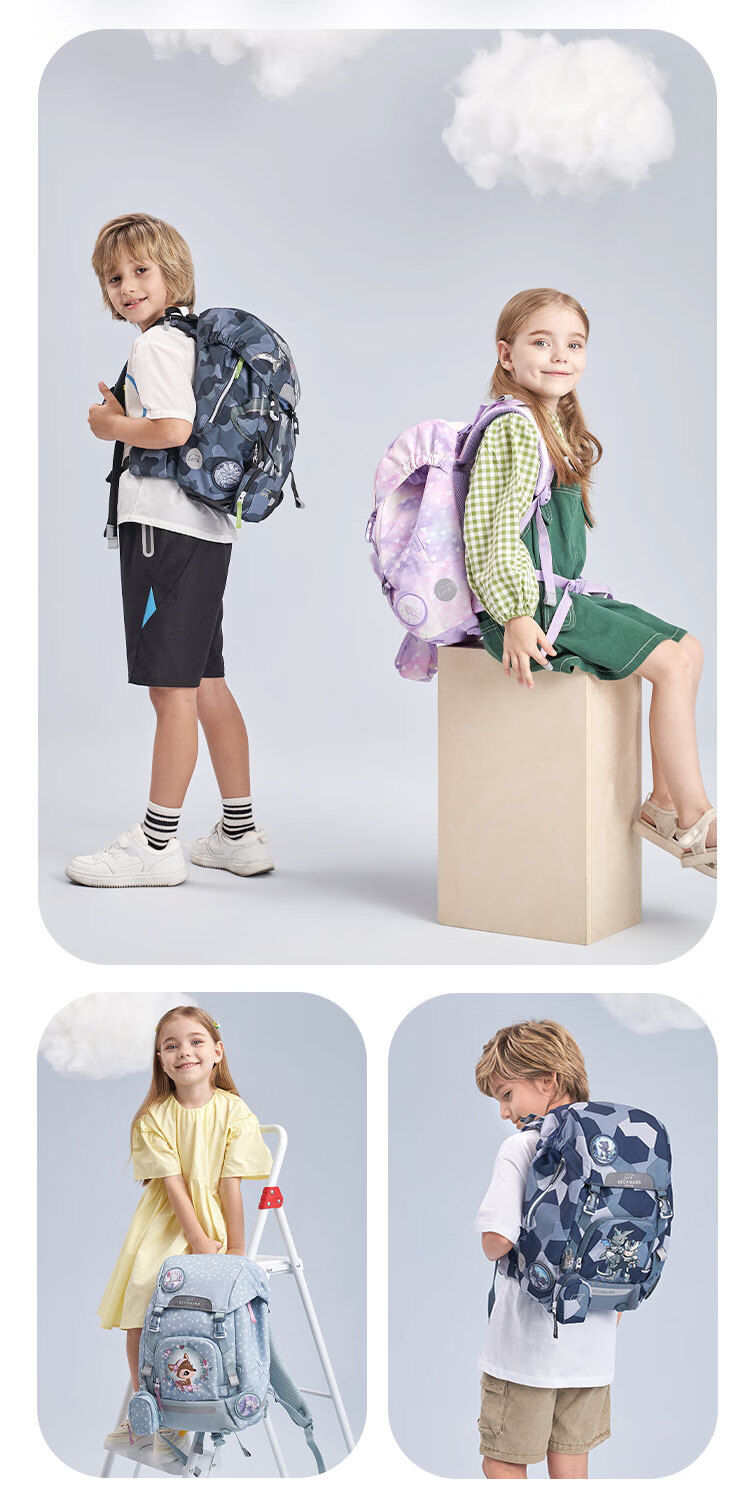 Beckmann Norwegian Primary School Student Spine-Protecting Large-Capacity Stylish Backpack for Grades 1-3 Boys And Girls, First And Third Grade Children's Backpack 24