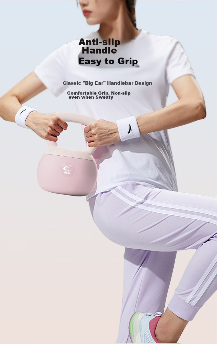 Chengyue Soft Kettlebell for Men And Women, Fitness Swinging Dumbbell Exercise Equipment Training 6KG Lilac Purple CY-553 7