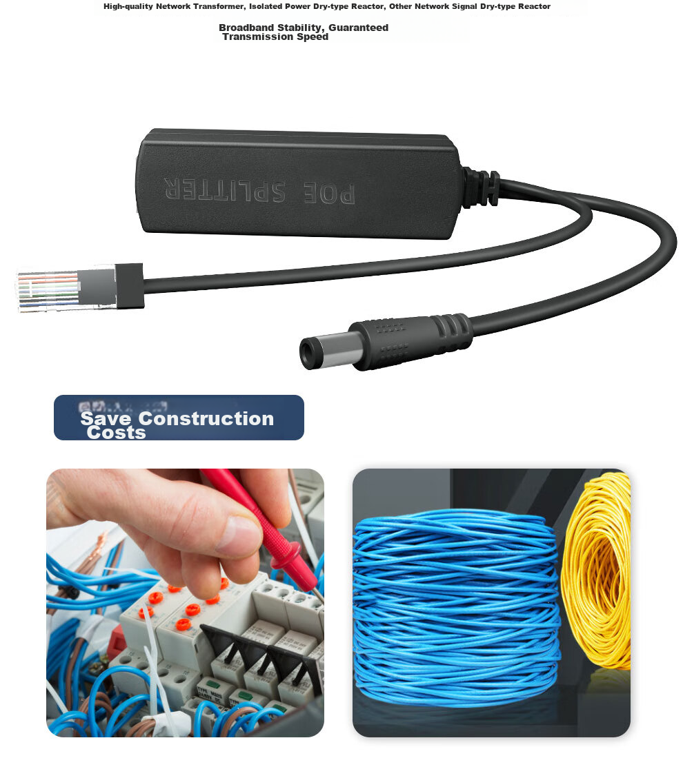 COMPCCTV Surveillance Network Camera POE Separator Power Supply Module, 48V to 12V Standard with Isolatio 5