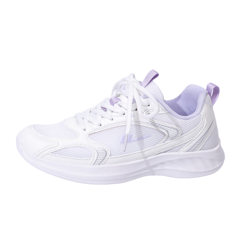 Warrior Women's Shoes, New Autumn 2026 Soft-Soled Running Sneakers for Women, White/purple, Fashionable And Versatile, Size 38