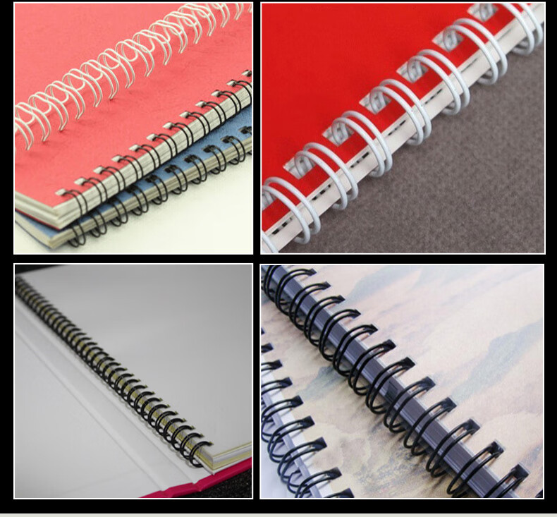 Doton 14.3mm 3:1 Iron Ring Binding Machine Black Iron Rings 100pcs Calendar Contract Document Report Punch Binding Supplies 4