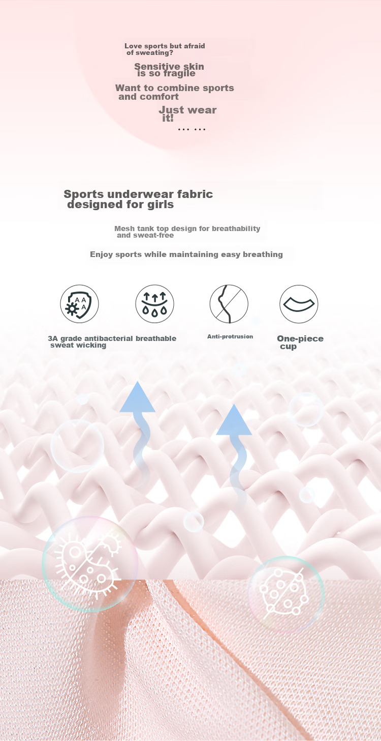 AIMER JUNIOR Bra First Stage Vest-Style Sports Bra, Girls' Development Vest, Mesh Fabric AJ1158591 White 150 1