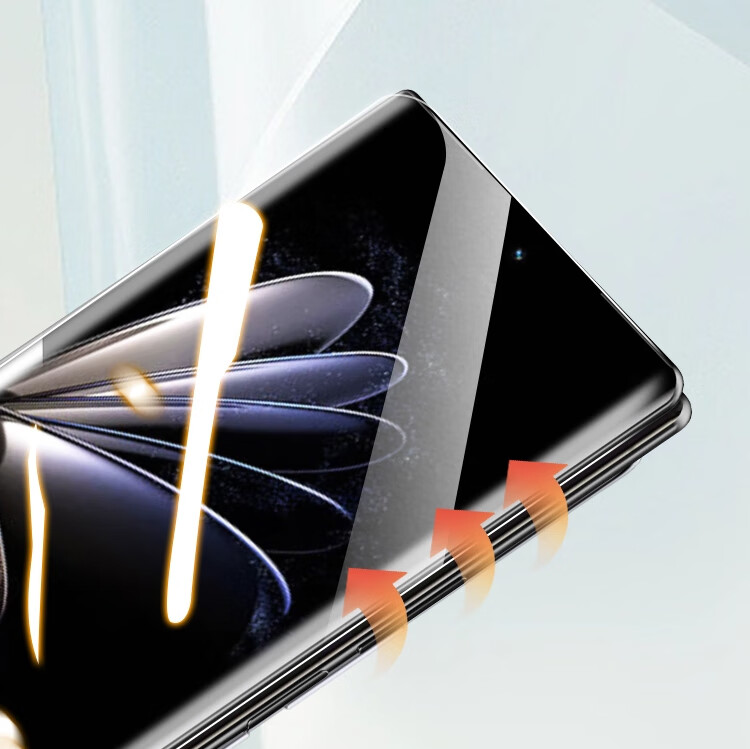 ESCASE Xiaomi MixFold3 Tempered Glass Screen Protector for Fold2 Phone, Foldable Screen Front Film, Outer Screen Curved Full Coverage Ultra-Thin Shatterproof Glass Film, Fingerprint-Resistant High-Definition Protective Film 2