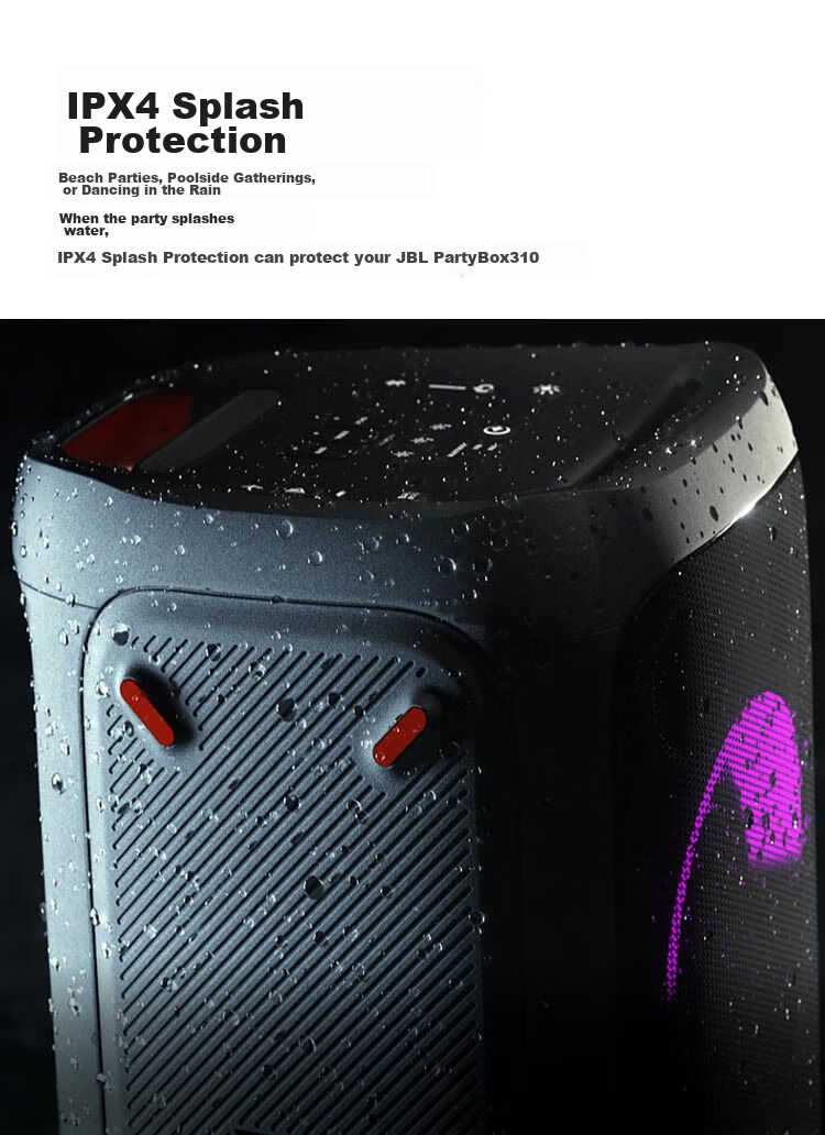 JBL PARTYBOX 320 Speaker, Outdoor Bluetooth Subwoofer, Portable Smart Speaker for Computer, Mobile Karaoke, Square Dancing, And Conference Amplificatio 5