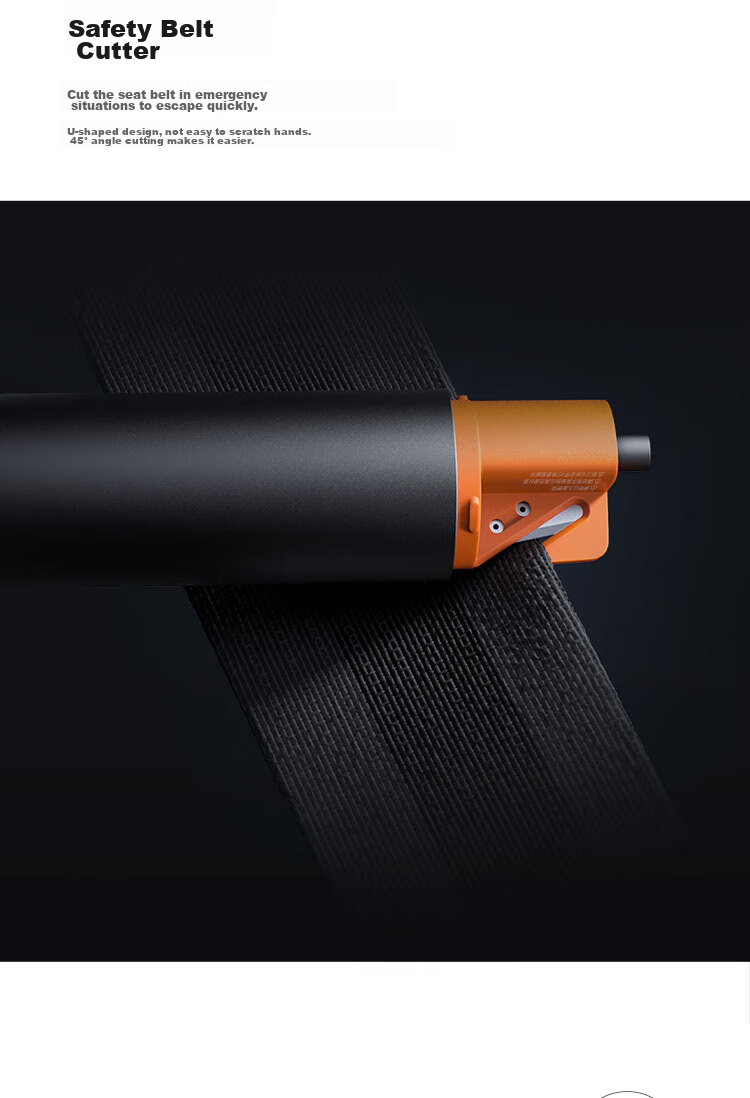 MIJIA Multi-Functional High-Intensity Flashlight Compatible with SU7 Xiaomi Car, Powerful Flashlight, Window Breaker, Safety Hammer 9