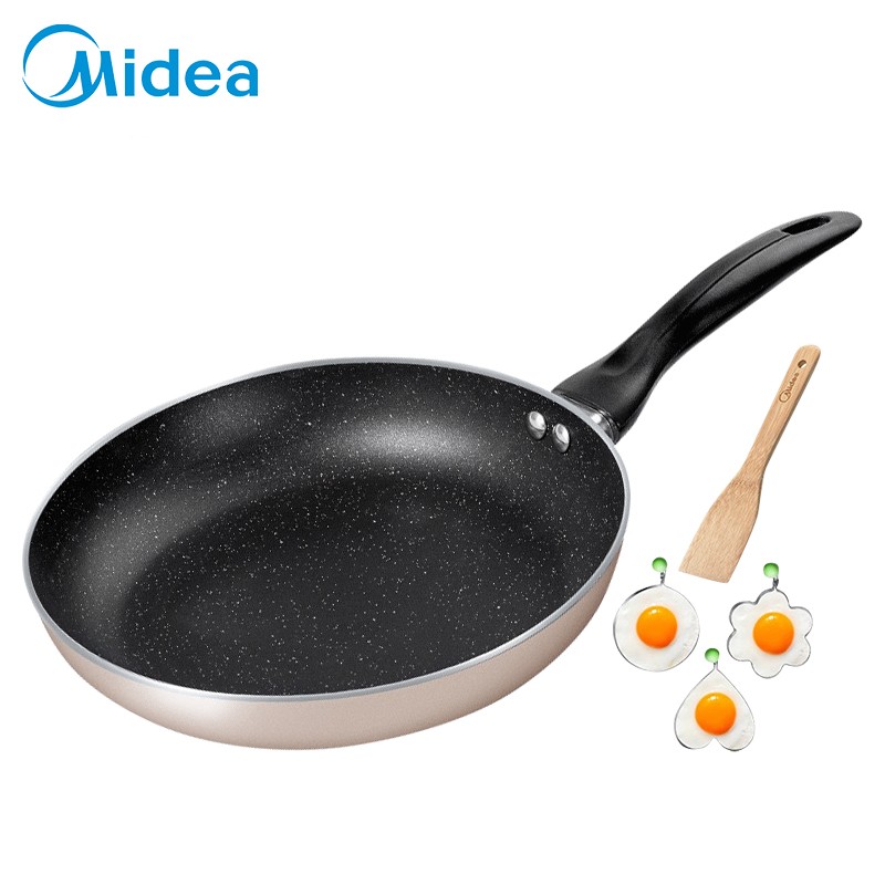 美的（Midea）平底锅不粘锅多功能煎锅烙饼锅家用24CM煎蛋神器CJ24FRY302燃磁通用