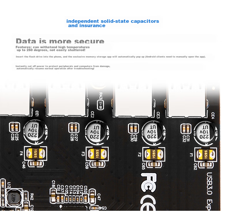 MOGEPCIE X1 to Dual-Port USB 3.0 Expansion Card, PCI-E to Two-Port USB Gen1 Adapter Card, Risa NEC Chip, MC2010 7