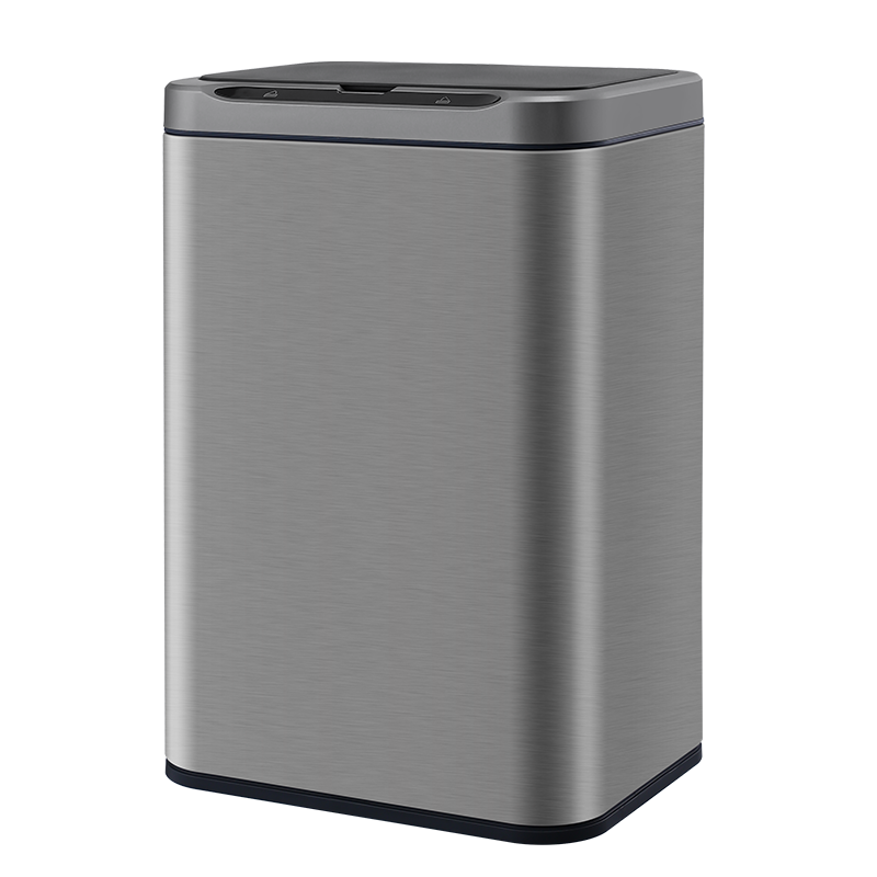 JAH Stainless Steel Smart Sensor Trash Can 13L with Lid for Bathroom, Kitchen, Living Room, Office, Includes Garbage Bags