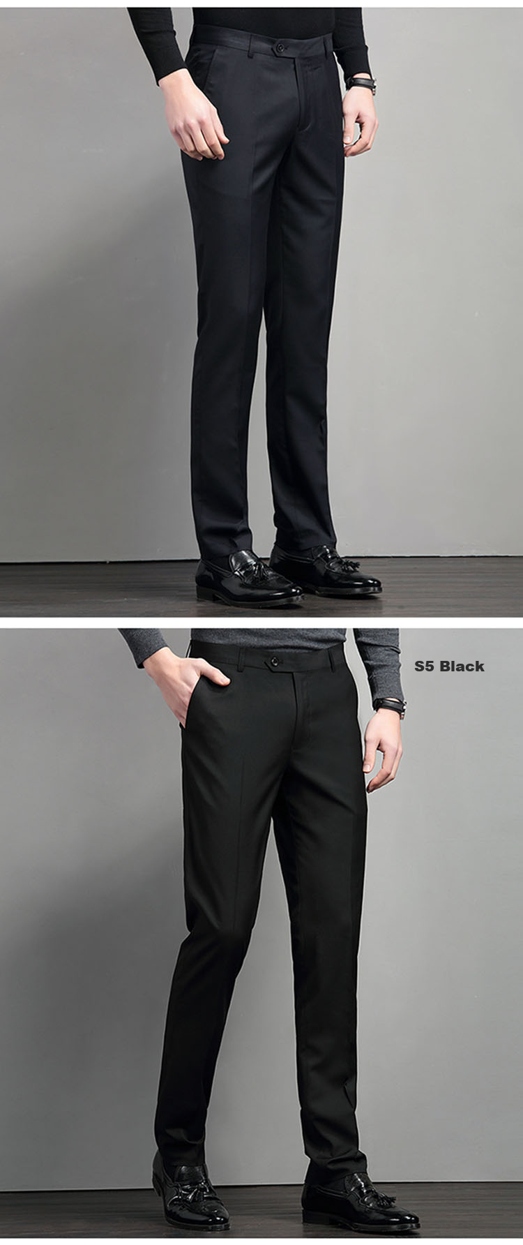 Hodo [Wrinkle-Free Draping] Men's Refined Casual Comfortable Stretch Pants, Easy-Care 8