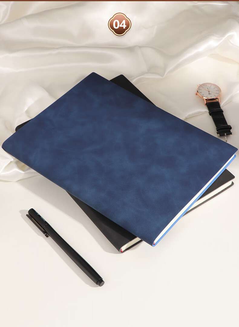TENGXIONG [Lowest Price Online] Business Notebook A5 Thick B5 Journal, Sheepskin Cover Diary, Soft Cover Notebook for Office Work And Meeting Notes, Customizable Stationery 13