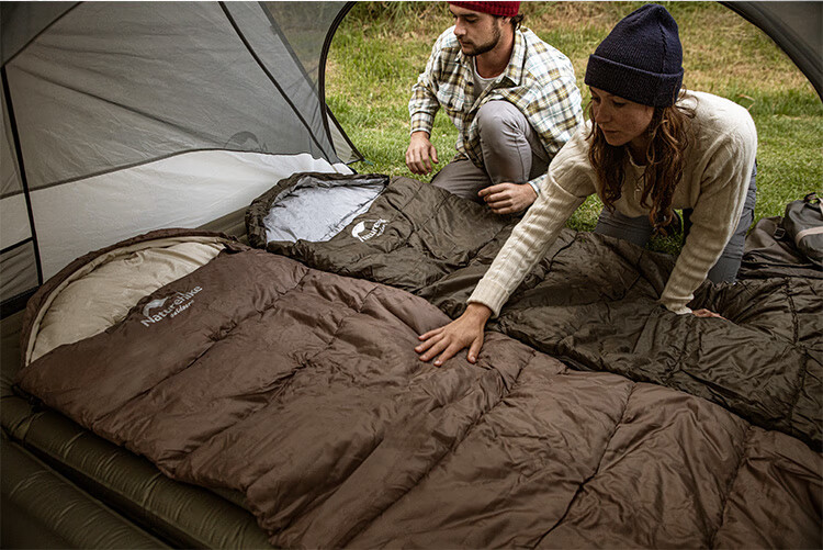 Naturehike Nuoke U Series Envelope Sleeping Bag with Hood for Adults, Outdoor Camping Sleeping Quilt, Splicing, Thickened, Cold-Resistant And Warm Sleeping Bag 5