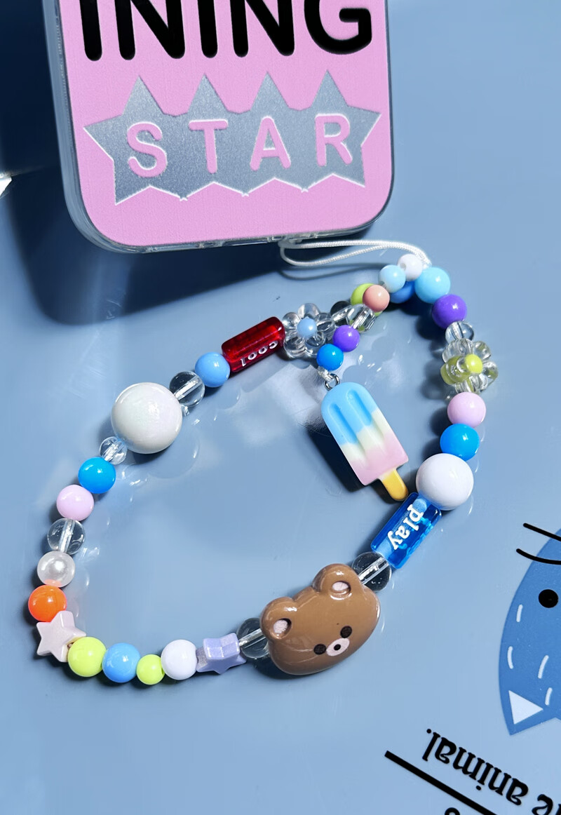 Jiangming Phone Lanyard, Short Woven Strap, Wrist Strap, Handheld Anti-Loss Cord, Decorative Bracelet, Wrist Phone Cord, Anti-Loss And Drop-Resistant, High-End Fashionable Wrist Short Style, Versatile with Padding 2