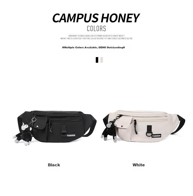 Viney Crossbody Bag for Men And Women, Cycling Japanese-Style Shoulder Bag, Large Capacity Phone Bag, Casual Waist Pack, Chest Bag, Trendy Men's Bag, Sports Nylon Canvas Women's Bag, Fashionable Travel Functional Chest Pack, Commuter Light Luxury Business Bag 2