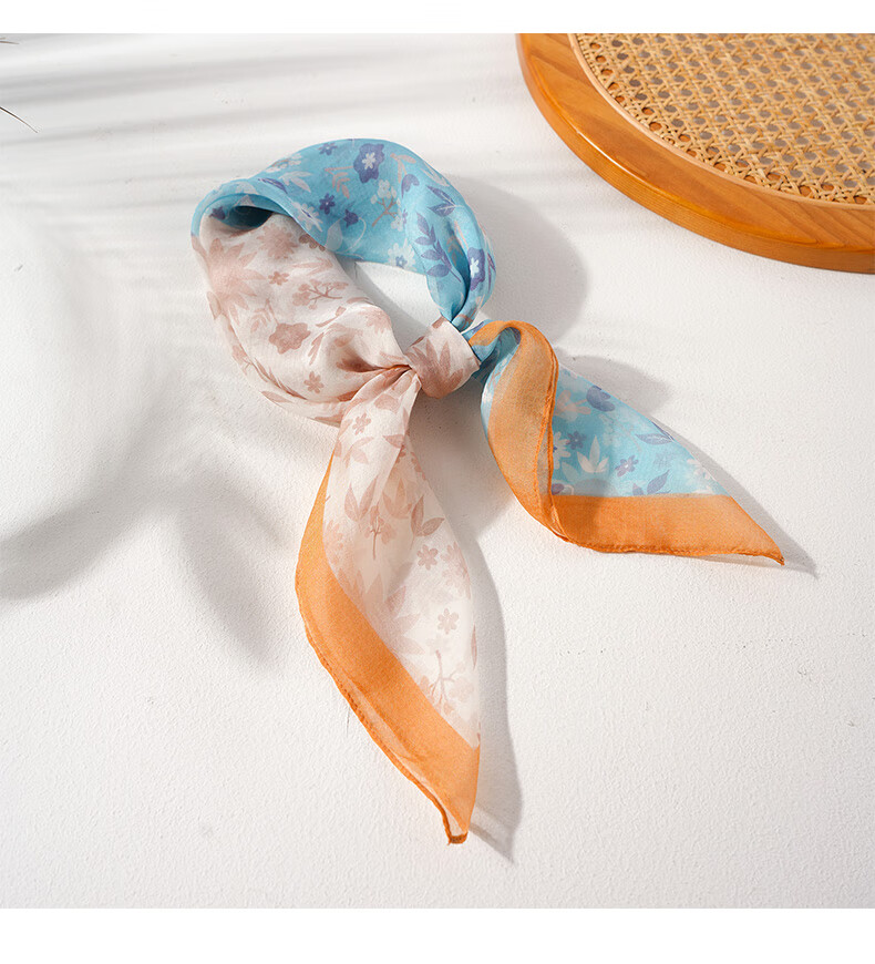 Hangsilu Silk Scarf for Women, Mulberry Silk Scarf, Square Scarf, Pearl Shawl, Birthday And Holiday Gift for Mom 16