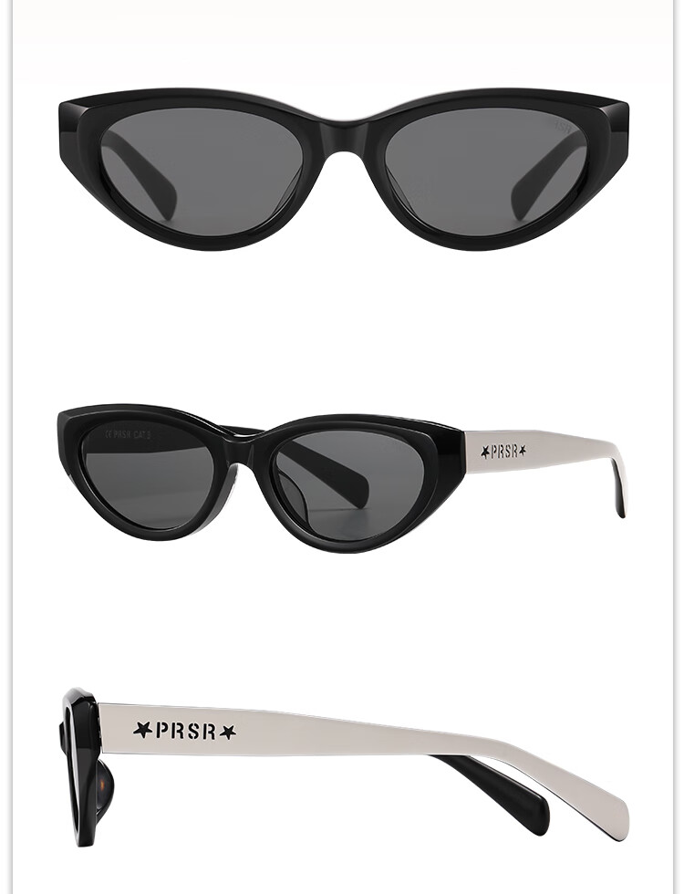 Prsr [Qianjin Frame] Celebrity-Style Sunglasses, High-End Retro Cat-Eye Sun Protection Glasses PS3062-B 10