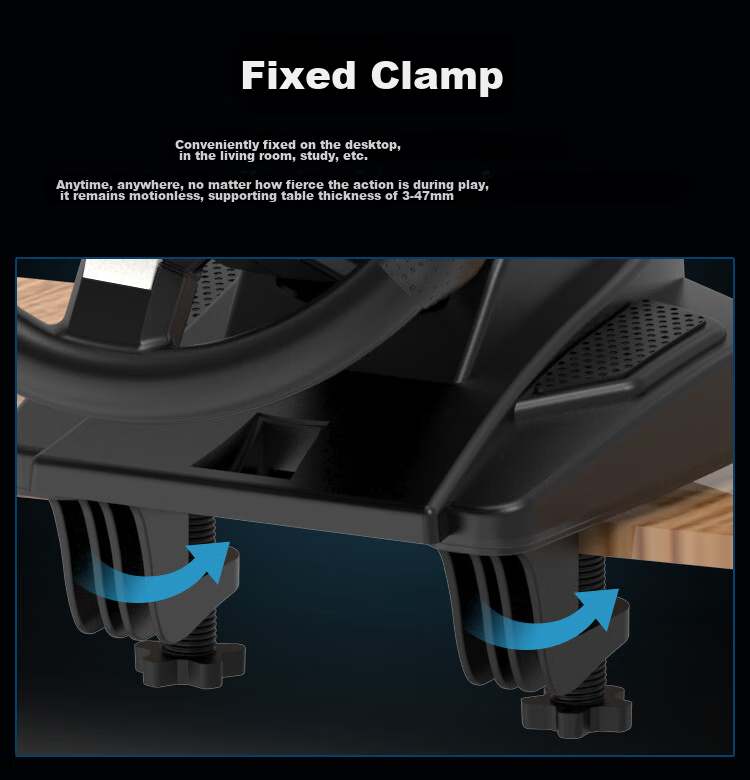 Keten D1 1080° Racing Wheel Game Steering Wheel Simulator Force Feedback Compatible with PC, Console, Euro Truck Simulator 2, and Chinese Touring 20