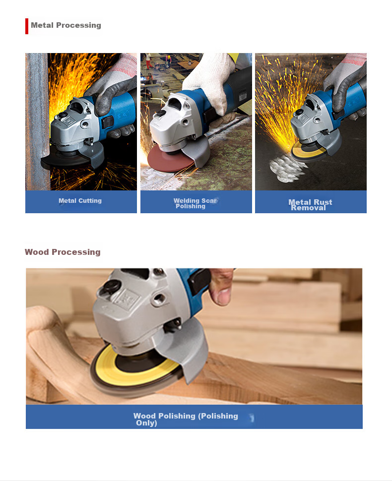 Dongcheng Angle Grinder WSM710-100, Hand Grinder, Polisher, Sander, Cutting Machine, Power Tool 5