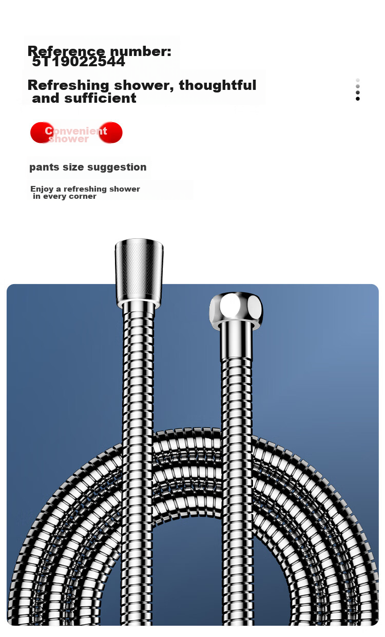 Larsd Shower Head Hose, Toilet Bidet Spray Gun, Retractable Shower Hose, 2-Meter Spring Hose LD237 14