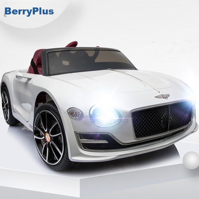 BeRica Children's Electric Car, Four-Wheel Vehicle, Authorized by Bentley, Remote Control Toy Car for Boys And Girls, Rideable, Baby Gift