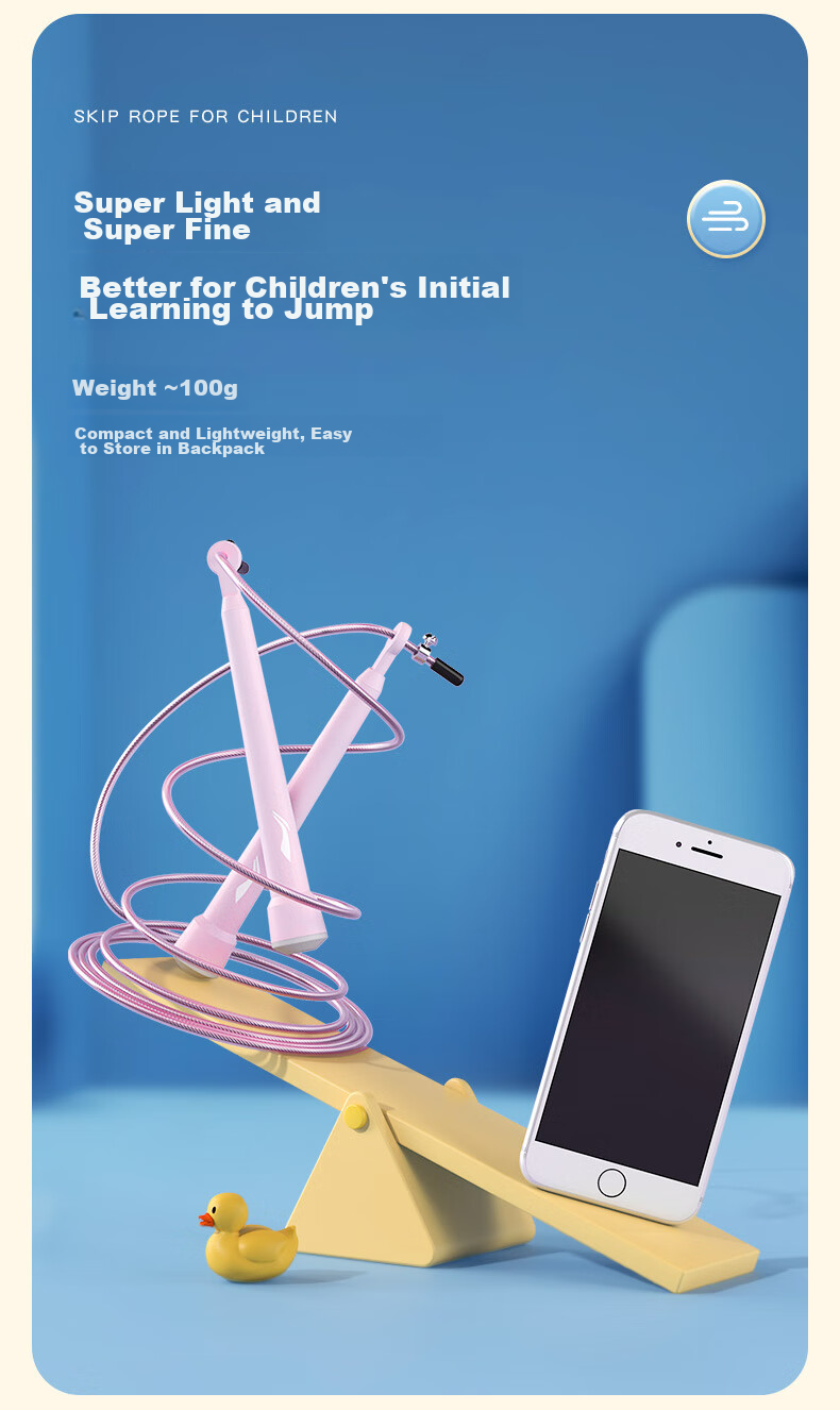 Li-Ning Steel Wire Jump Rope for Speed Competition, Middle School Entrance Exam, Primary And Secondary School Students, Children's Professional Speed Competition, Ultra-Light Rope 10