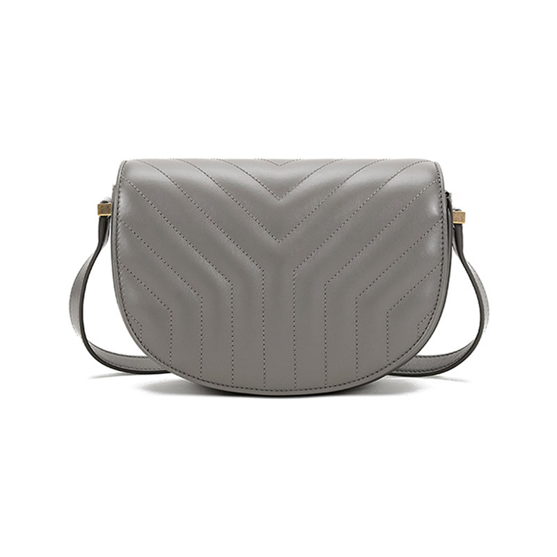 【圣罗兰单肩斜挎包】saint laurent圣罗兰 女士joan系列灰褐色皮革单