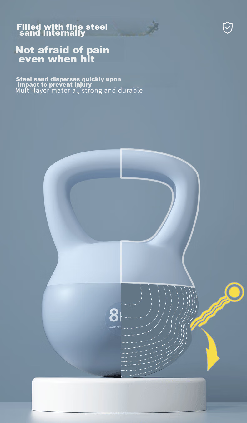 AiMeiShi Soft Kettlebell for Women's Home Fitness Equipment, Arm Exercise Dumbbell for Squats And Glute Workouts, 6KG 5