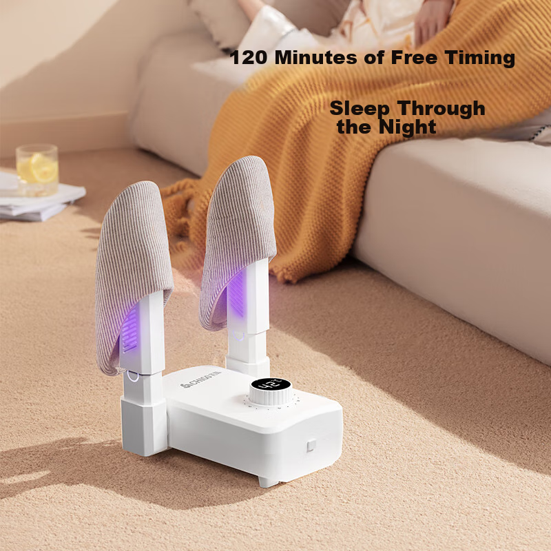 CHIGO Shoe Dryer, Home Dehumidifier, UV Odor Eliminator, Shoe Heating Device, Shoe Drying Machine, Retractable And Foldable XJ005