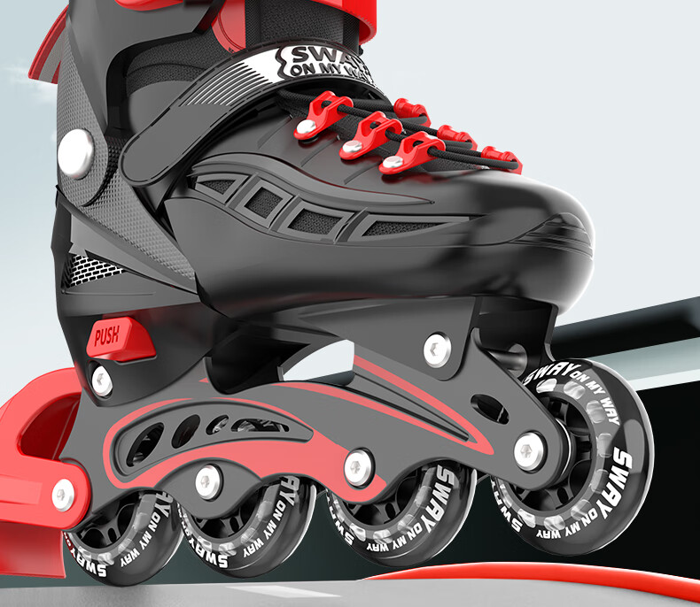 SWAY Roller Skates for Children, Inline Skates Set with Adjustable Wheels for Boys And Girls, Roller Skates for Beginners And Older Kids S7 20